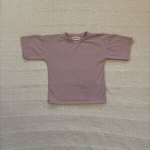 Winnie + Crew dusty pink short sleeve tee shirt